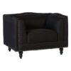 Essence Upholstered Fabric Armchair In Black