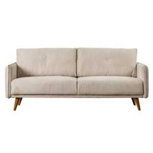 Farringdan Upholstered Fabric 2 Seater Sofa In Oatmeal