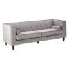 Felisen Upholstered Velvet 3 Seater Sofa In Grey