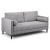 Hiltraud Fabric 3 Seater Sofa In Grey