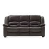 Malou 3 Seater Sofa In Brown Faux Leather