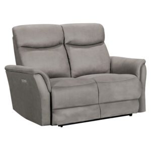 Maritime Electric Recliner Fabric 2 Seater Sofa In Taupe