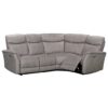 Maryville Fabric Electric Recliner Corner Sofa In Taupe