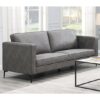 Rotland Fabric 3 Seater Sofa In Charcoal