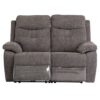 Sotra Fabric Electric Recliner 2 Seater Sofa In Graphite