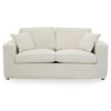 Villanova Fabric Upholstered 2 Seater Sofa In Cream