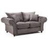 Williton Fabric 2 Seater Sofa In Dark Grey