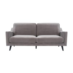 Darius Velvet 2.5 Seater Sofa In Stone Grey