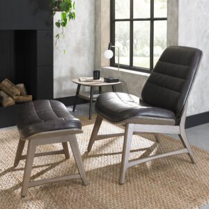 Heritage Leather Chair + Footstool (Package Deal)