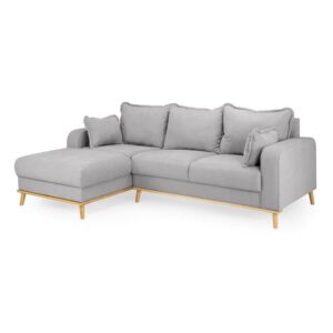 Buxton Fabric Left Hand Corner Sofa In Grey