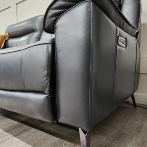 Arles Leather 3 Seater Power Recliner