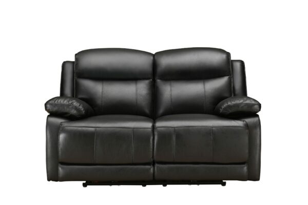 Montana 2 Seater Leather Sofa with 2 Power Recliners and Power Headrest