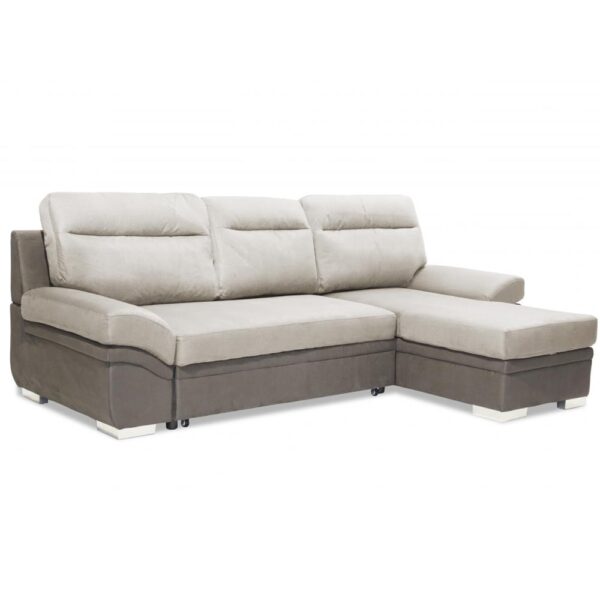 Jamestown Fabric 2 Seater Sofa Bed In Light And Dark Grey
