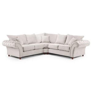 Winnsboro Fabric Corner Sofa In Stone