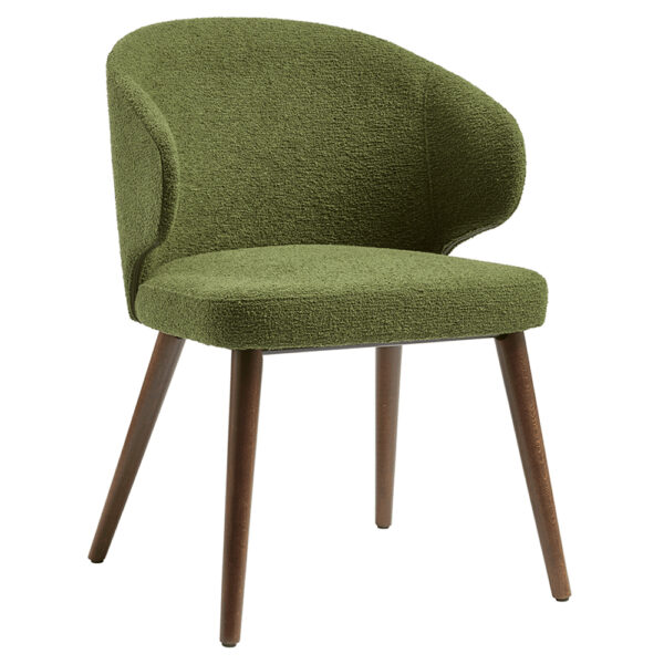 Stoughton Fabric Armchair In Forest Green