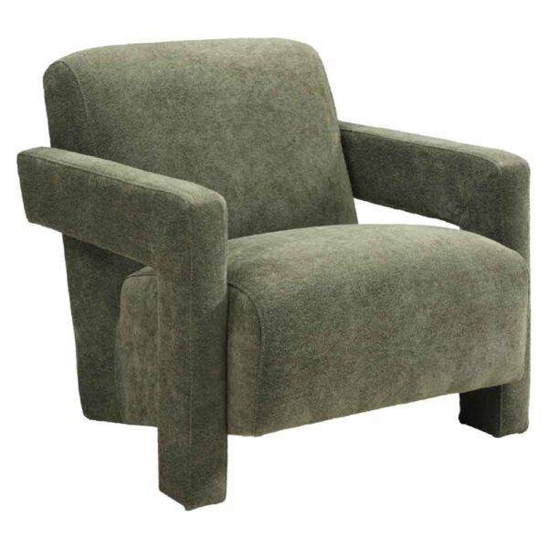 Alpine Velvet Armchair - Olive