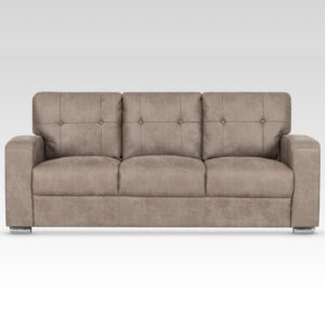 Hobart Fabric 3 Seater Sofa In Taupe